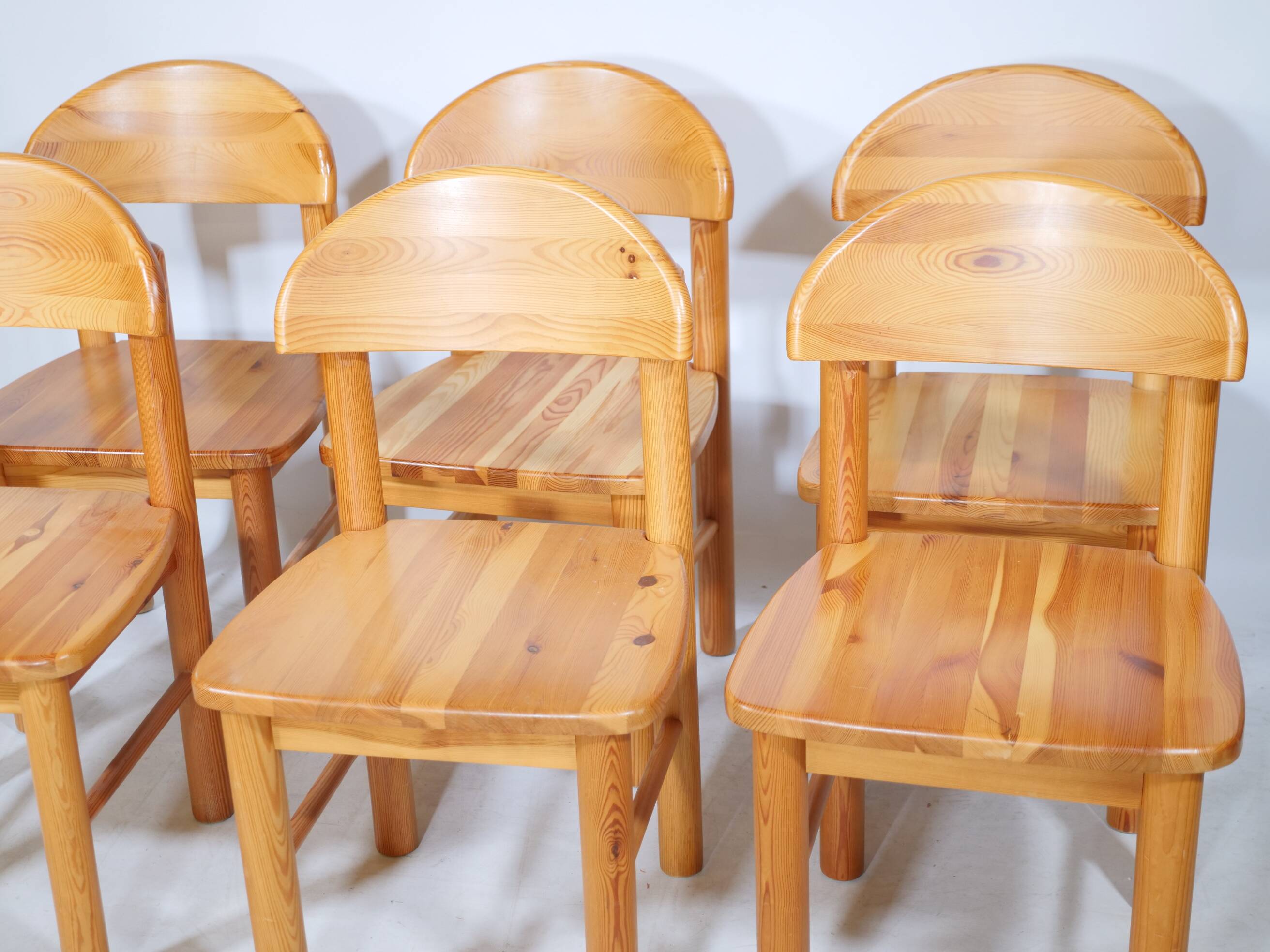 Rainer Daumiller Dining Chairs Pine Wood 1970s