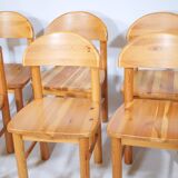 Rainer Daumiller Dining Chairs Pine Wood 1970s