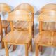 Chaises de salle à manger en bois de pin Rainer Daumiller années 1970