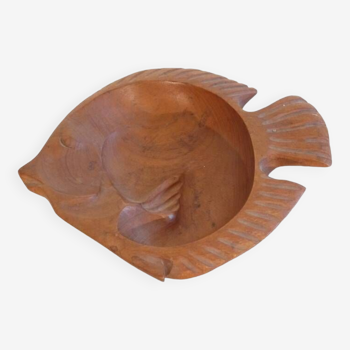 Teak pocket in fish shape 1960