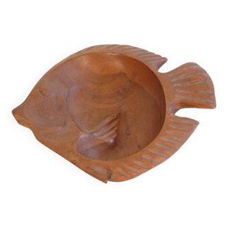 Teak pocket in fish shape 1960