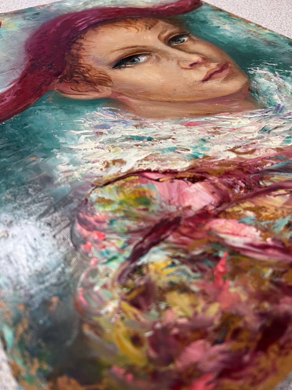 Table HSP Anna de Banguy "Harlequin with the Red Hat" 1953