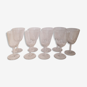 Ensemble de verres en cristal