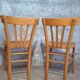 8 Bistro Chairs including 2 Authentic 1950s Solid Beech Luterma Chairs
