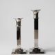 Art Deco Silver Plated Candlesticks Set