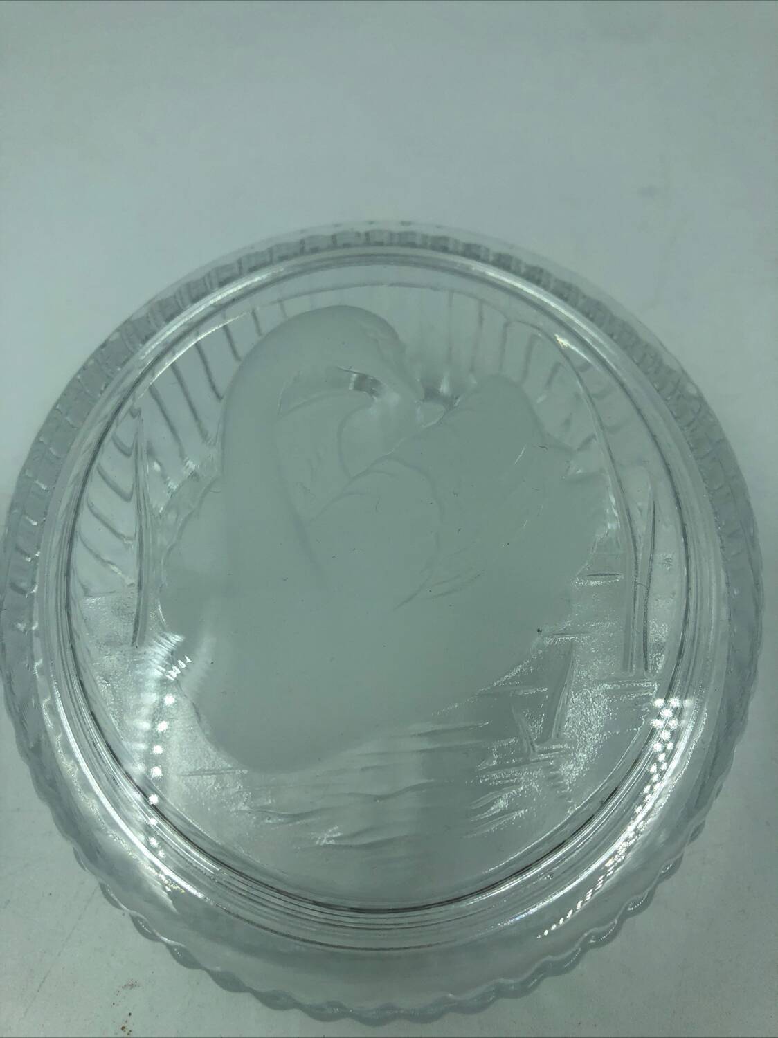 Antique crystal candy box