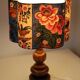 Handcrafted table lamp "Garden of Yesteryear" – Vintage turned wood from the 1970s