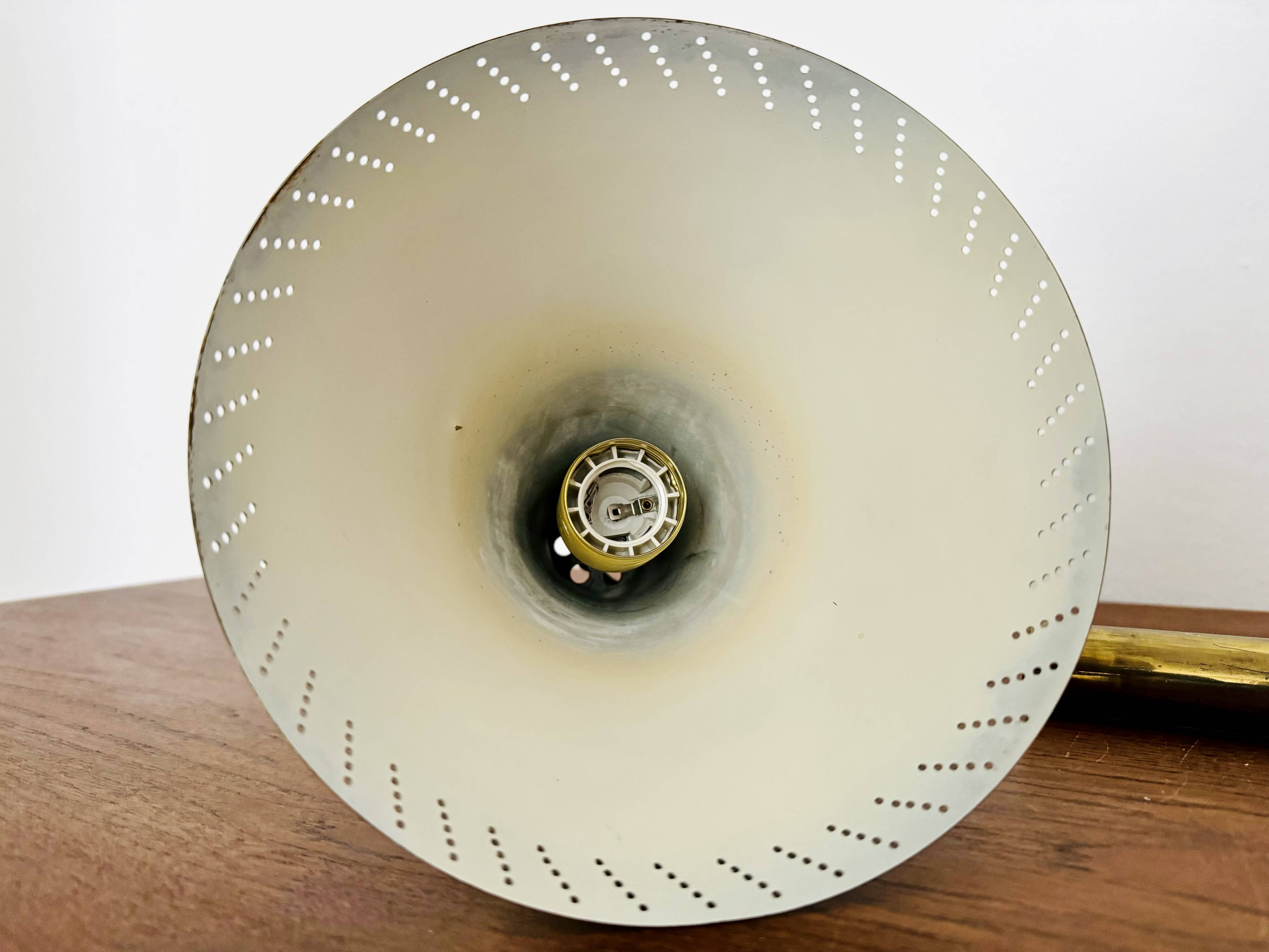 Adjustable Brass Pendant Lamp with Counterweight