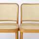 Set of 6 Vintage Ligna Bentwood Dining Chairs – Cane Seats & Backrest 1960s