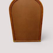 Vintage arch mirror in rattan and bamboo (90x61 cm) – Riviera style, years