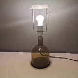 Very rare Holmegaard glass table lamp, designed by Michael Bang 1974 (Already discontinued in 1981)