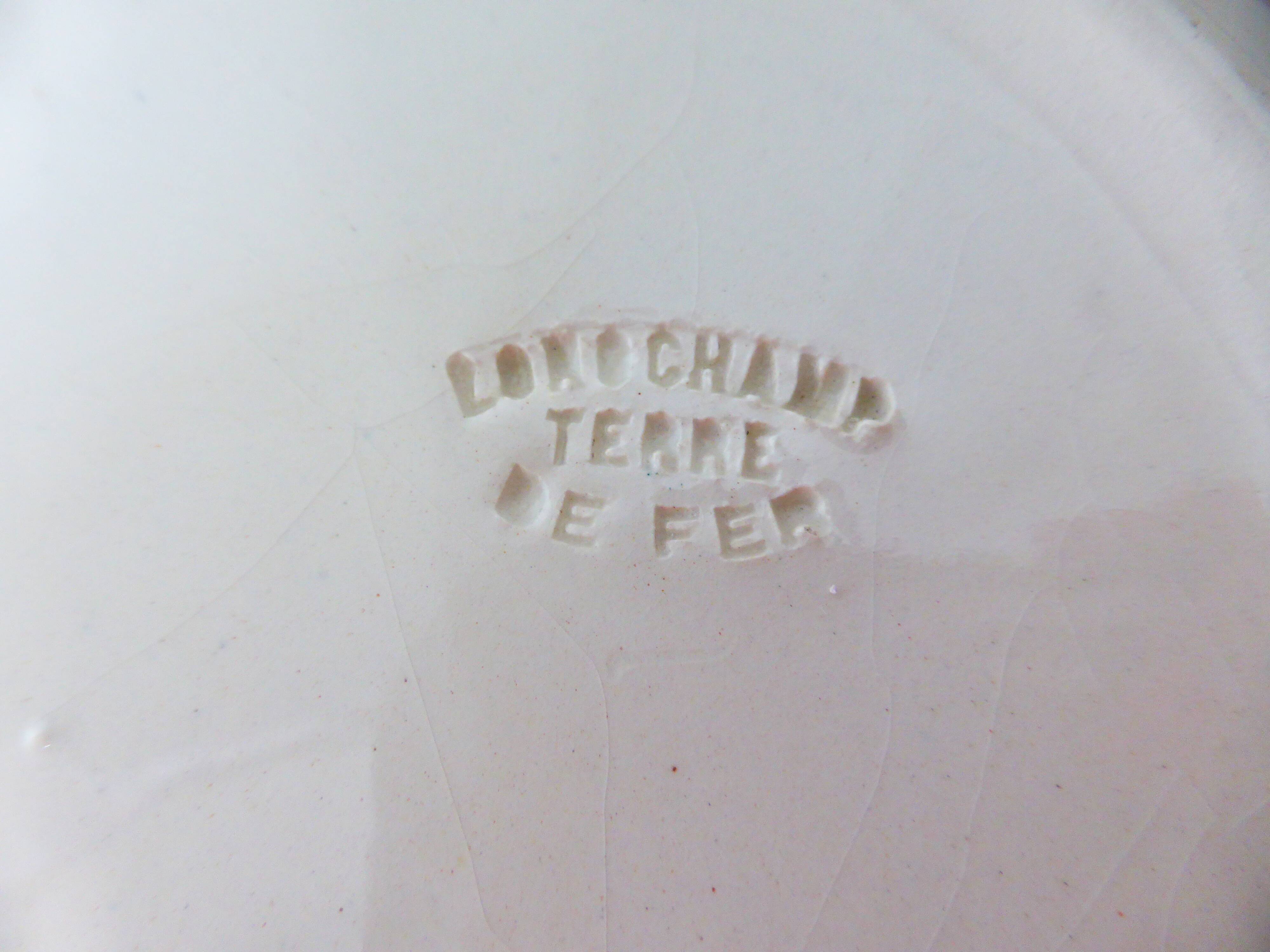 3 vintage Longchamp soup plates, Lutèce model 220523