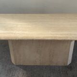 1970s travertine coffee table