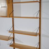 Poul cadovius modular shelving wall system royal, oak, danish design,1960s