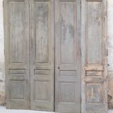 Set of 4 molded old communication door