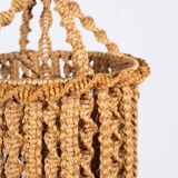 Macramé suspension, Audoux and Minet style, France, 1960s