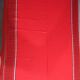Old rectangular Basque red tablecloth and 12 matching Dralon towels