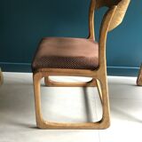 Lot of 4 sled chairs