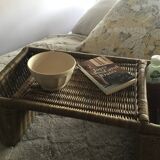 Wicker serving tray