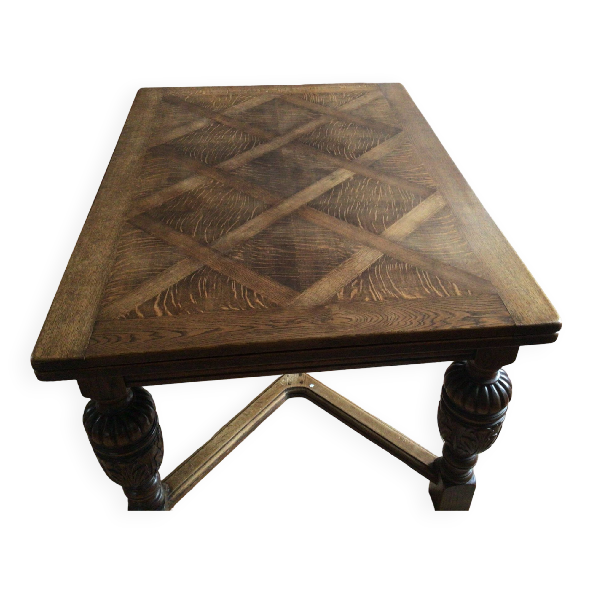 Inlaid table, 2 Henri II extensions