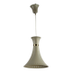 Light Grey Metal Pendant Lamp – Diabolo Shape, Scandinavia, 1960s