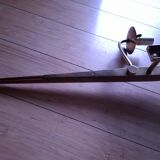 60's teak wall light from Maison Lunel