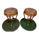 2 Gilded Louis XV Style Tables