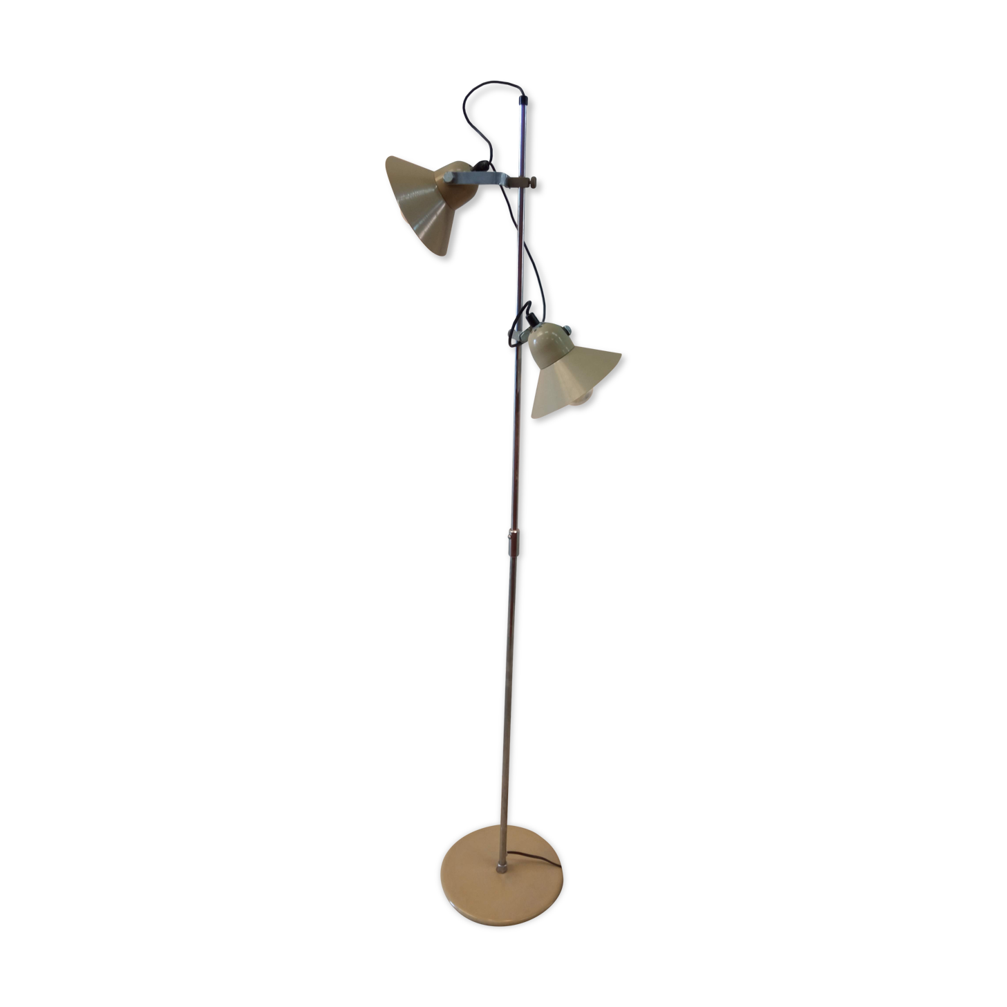 Two-burner floor lamp from the 60s and 70s