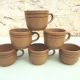 6 stoneware cups