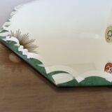 Large bevelled octagonal mirror to be placed, 1940s.