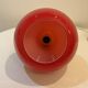Red Opaline Glass Pendant Light 1970 Space Age Ceiling Lamp Free Form Orange