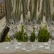 6 crystal champagne flutes from ARQUES. AUTEUIL model.