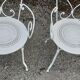 Old white wrought iron garden room