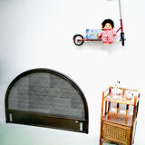 Rattan and canning bedside