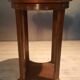 Varnished round gueridon