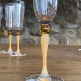 4 flutes de champage cristal d’Arques