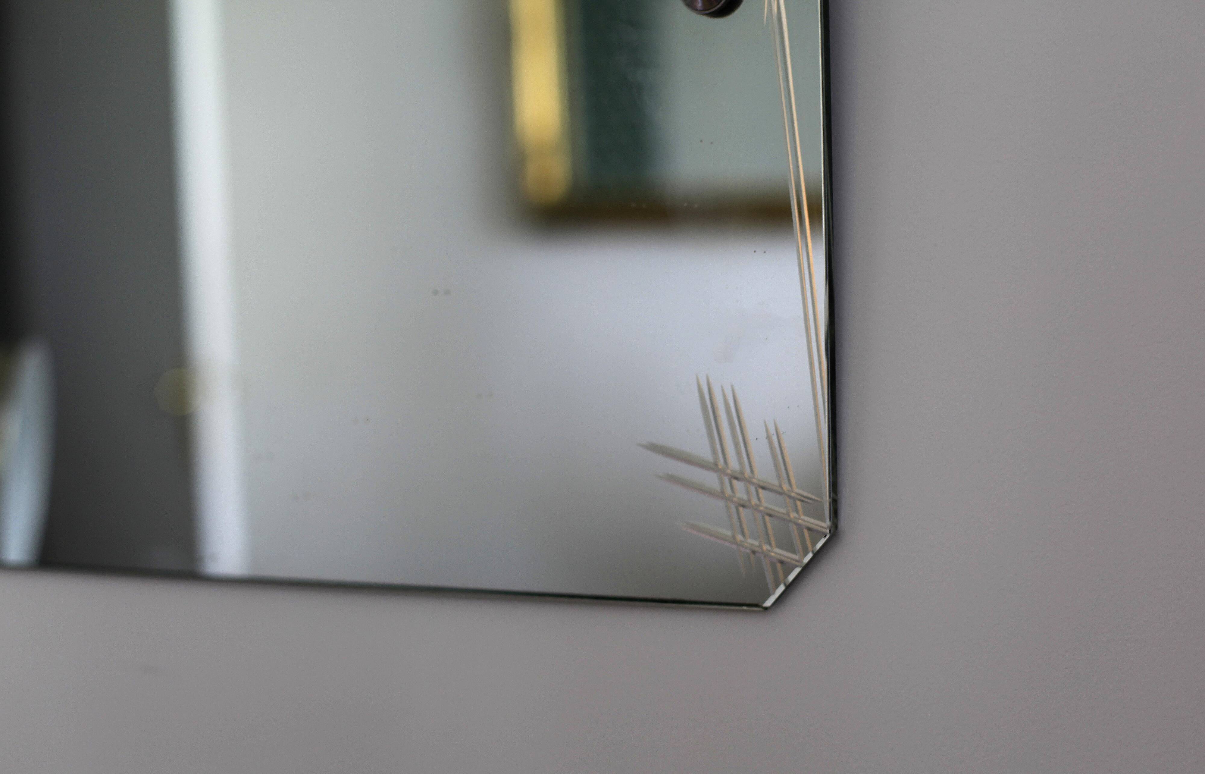 Rectangular beveled mirror 60x42