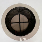 Rattan coffee table and smoked glass