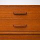 Scandinavian vintage nightstand with two drawers