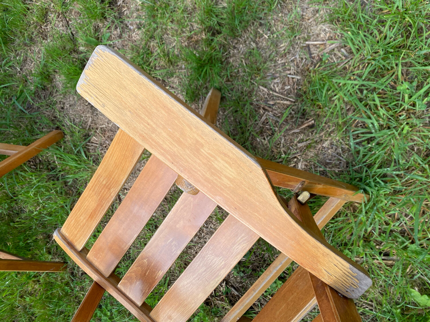 Fauteuils jardins pliants en bois