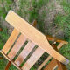 Fauteuils jardins pliants en bois