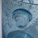Biot blue bubble glass ice bucket