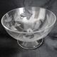 Set of 9 engraved crystal champagne glasses with fern motifs
