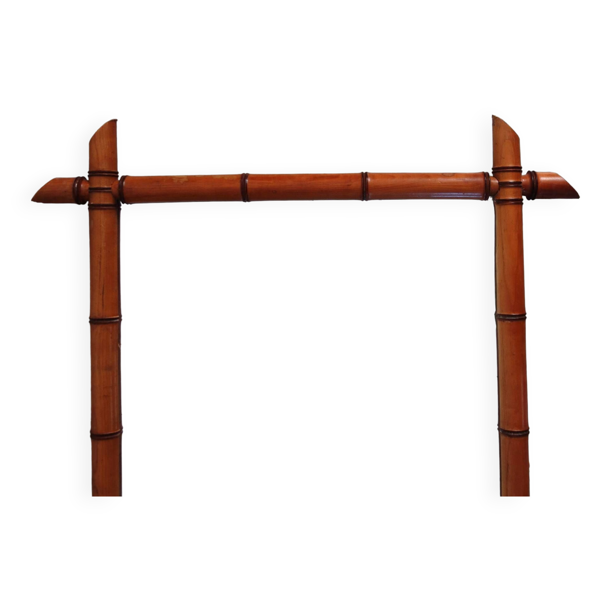 Large vintage bamboo mirror from the 20s