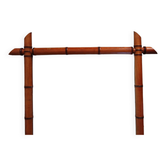 Large vintage bamboo mirror from the 20s