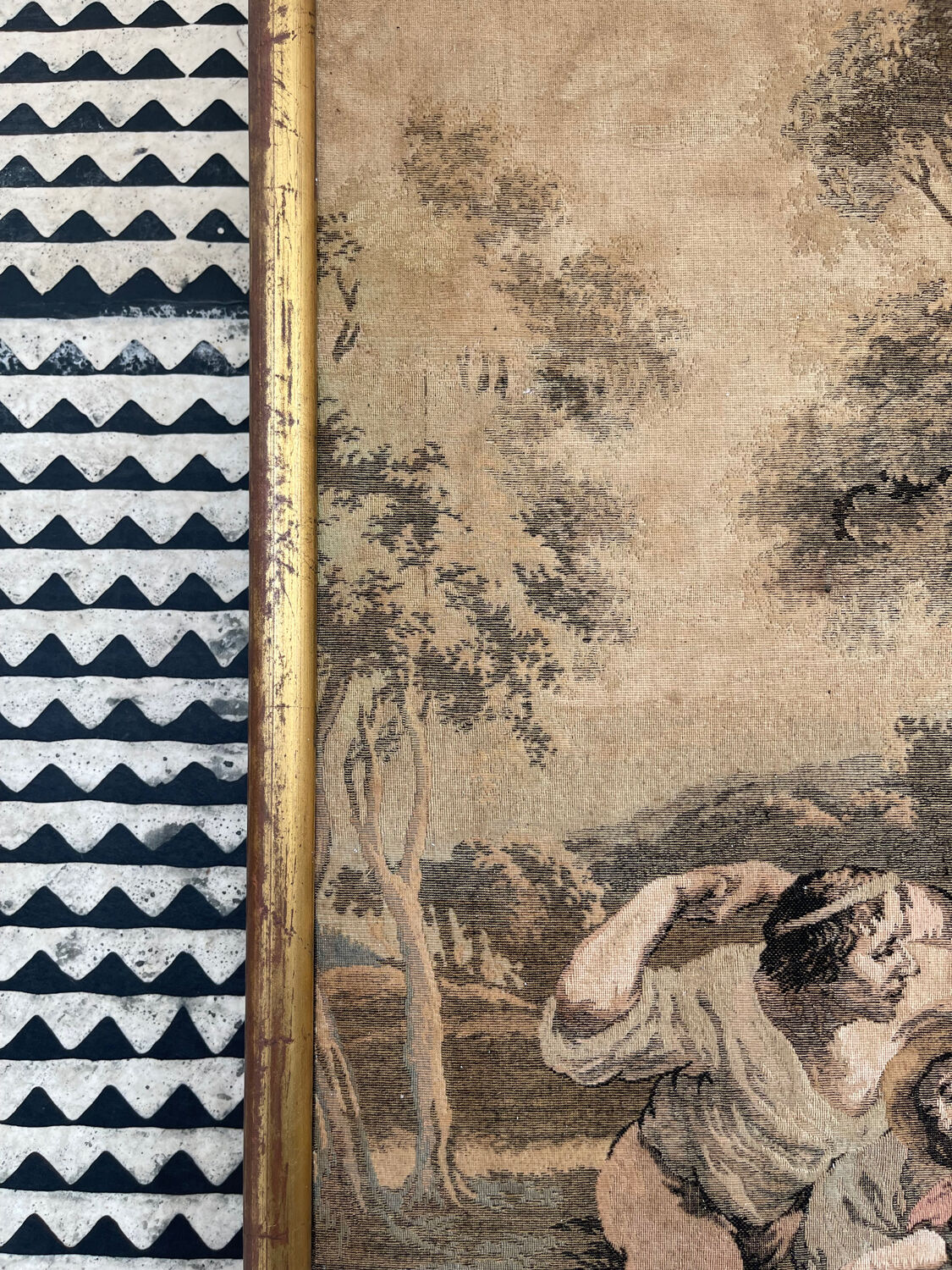 Vintage tapestry after Rubens