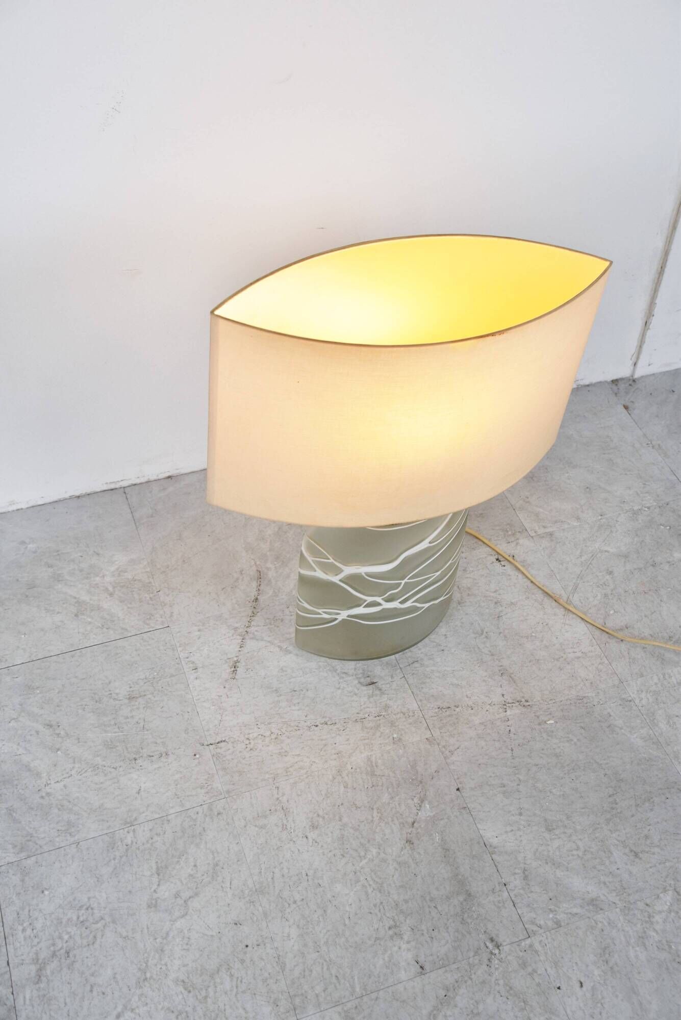 Glass table lamp by Peil and Putzler, 1960s