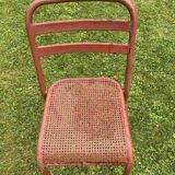 Set of 4 industrial style chairs
