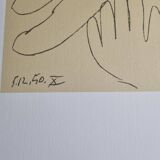 Vintage offset print after Pablo Picasso, "The Face of Peace", 40 x50 cm