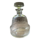 "Bohemian crystal carafe from Czechoslovakia with stopper, engraved decoration."